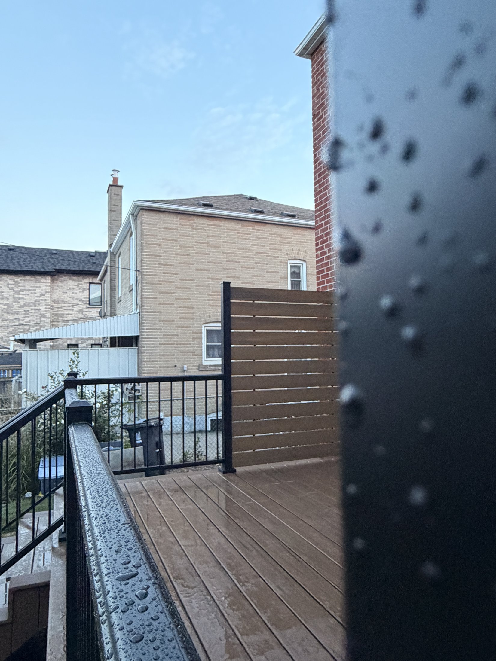 Dark Roast Composite Deck with Privacy Fence — photo 2